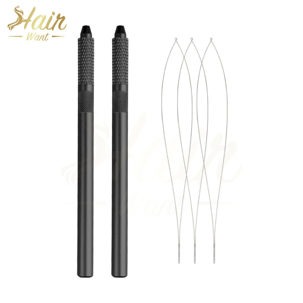 Hair Want Hair Extensions Tool Kit Pro With Microlink Pliers Nylon and Boar Bristle Hair Brush Hair Loop Tool Seam Ripper