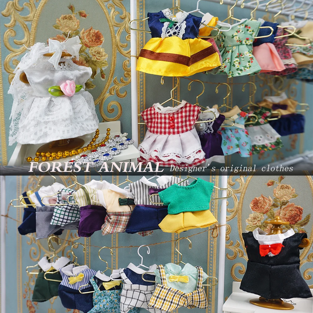 Boże Narodzenie tematyczne 1:12 miniaturowe ubrania dla lalek strój ślubny sukienka króliczek odzież sportowa akcesoria do domku dla lalek zabawka prezent urodzinowy