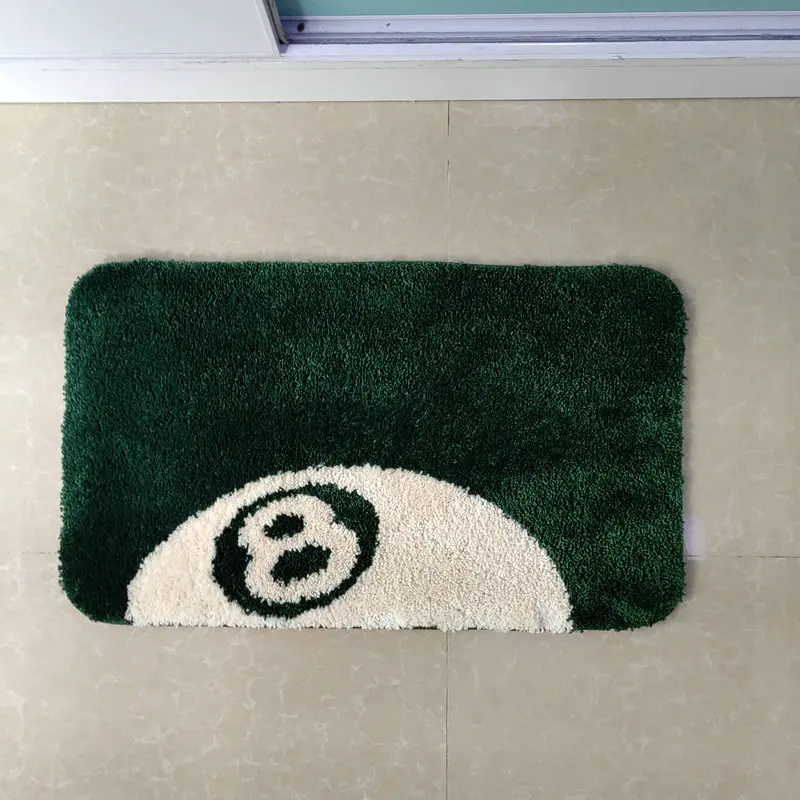 Grün 8 Ball Teppich Fußmatte Rechteck Nicht-slip Bath Matte Weiche Plüsch Fullfy Tufted Teppich Home Decor Wohnzimmer schlafzimmer Boden Matte – Detail 9