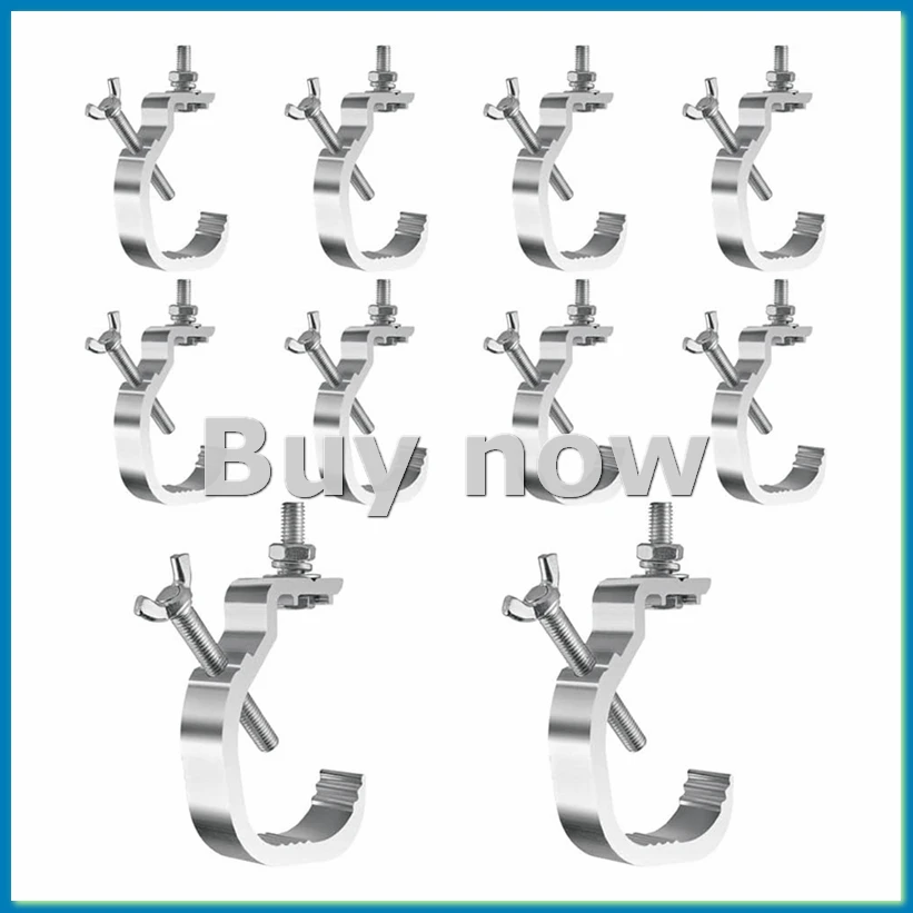 

Truss C Clamp 1.18-2 Inch,10 Pack Stage Lights Truss Clamps,Fit for 30-50mm OD Tube, Load 55LB C Clamp for DJ Lighting-A51M