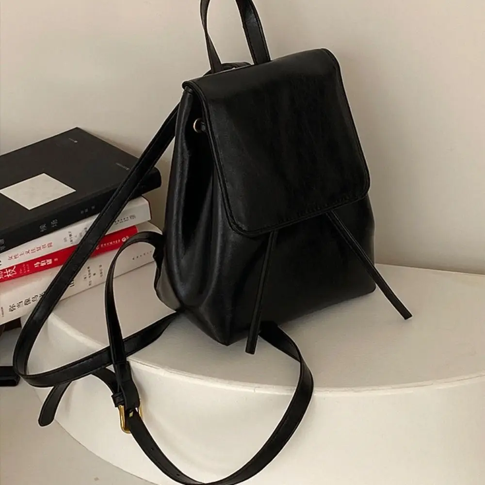 

Women Fashion Leather Backpack Unisex Vintage Brown School Bag Girl Multifunctional Handbag Shoulder Bag Casual Travel Backpacks