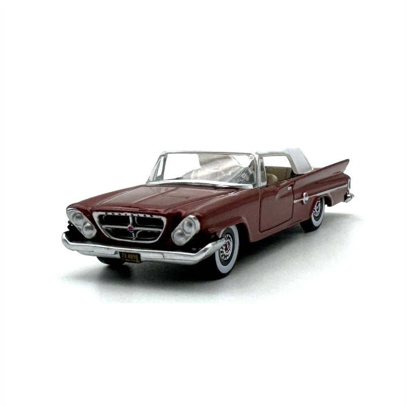 OXFORD 1:87 Scale Diecast Alloy Chrysler 300 Convertible 1961 Toy Car Model Classic Adult Nostalgia Souvenir Gift Static Display