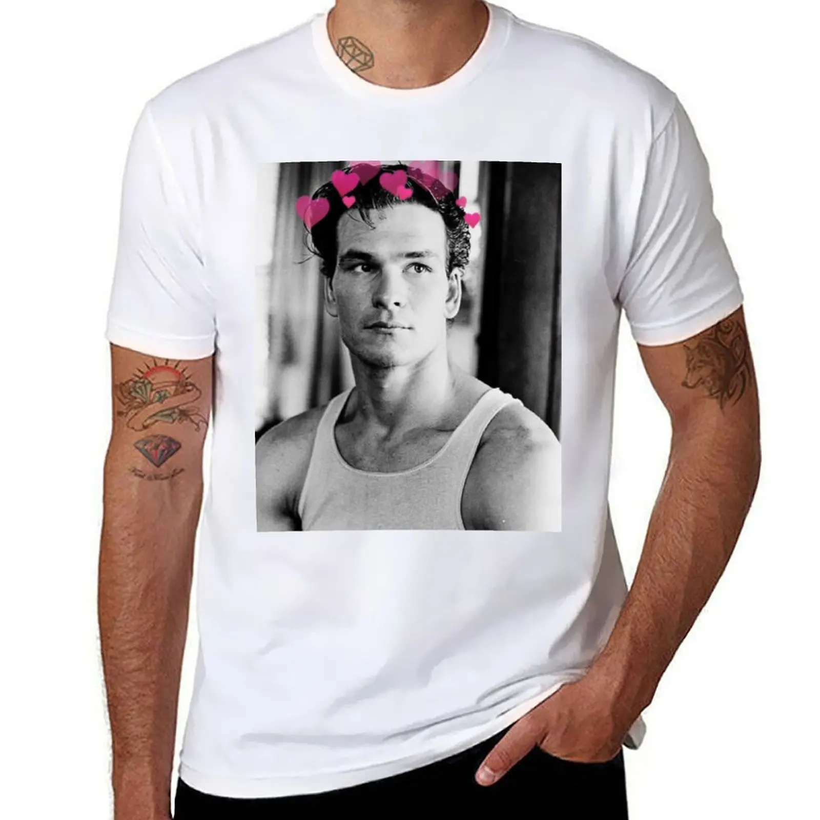 

Patrick Swayze T-Shirt t shirt men 100% cotton luxury brand funny t shirts cotton