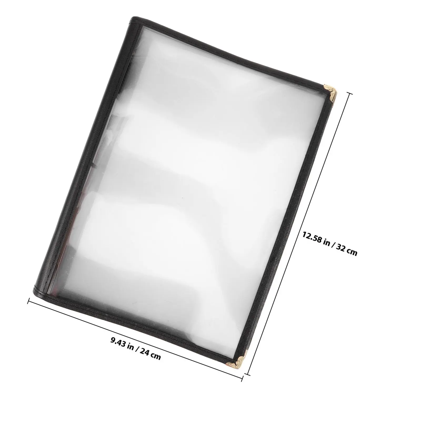 Simple Menu Book Clear PVC Material Easy to Read Convenient Restaurant Menu Display Folder Large Capacity Meal Price Holder