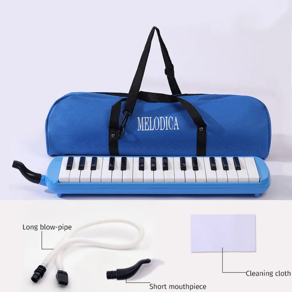 Student 32 Keys Pianica Educational Mouthpiece Harmonica Keyboard Style Piano Keys Mouth Organ Gift
