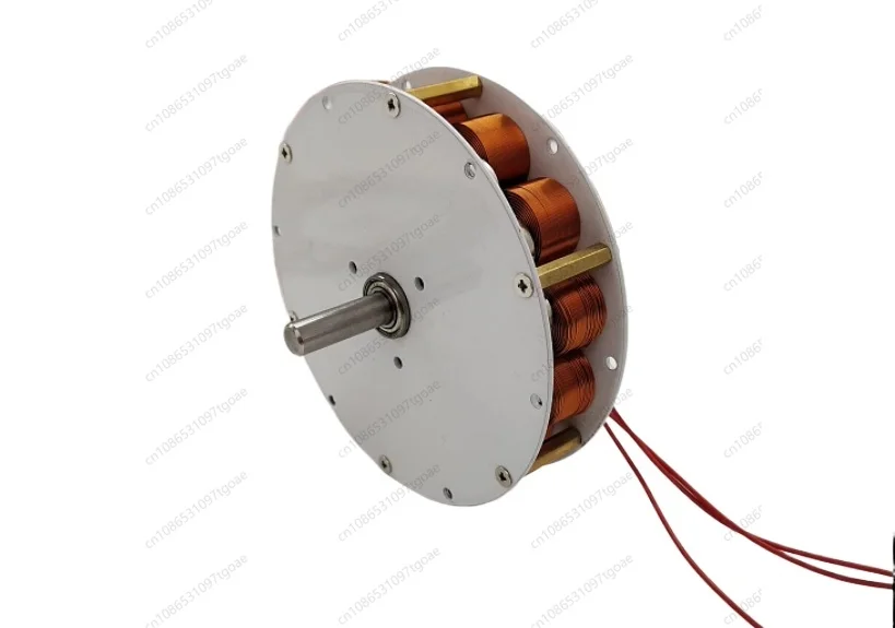 50W Mini 24V Disc Iron Core Generator, Powerful Magnetic Low-Speed Three-Phase Multi-Pole AC Generator 100-650 RPM 85mm x 25mm