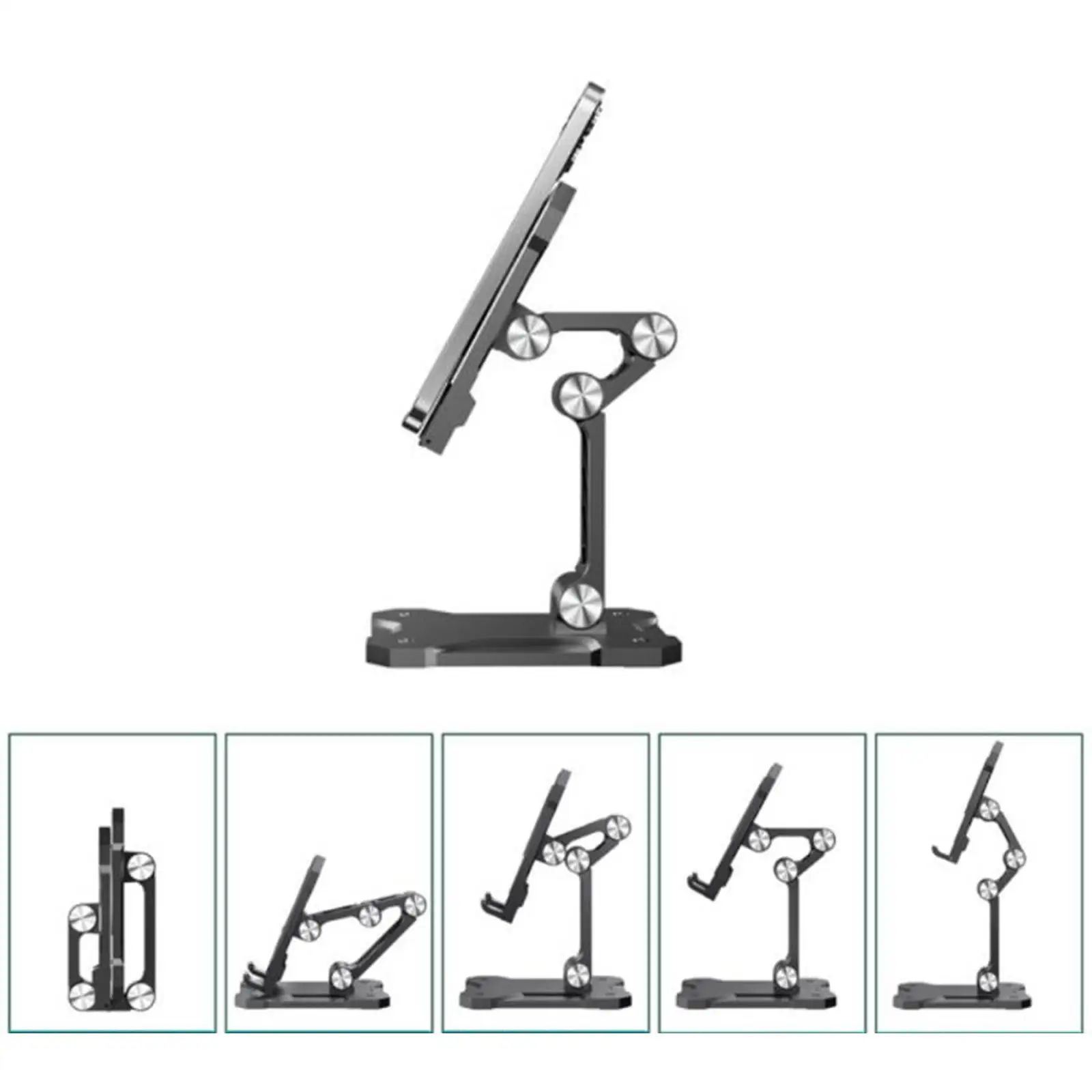 Tafeloplaadstandaard Desktop - Standaard Opvouwbaar DraadloosVerstelbaar voor meerdere apparaten
