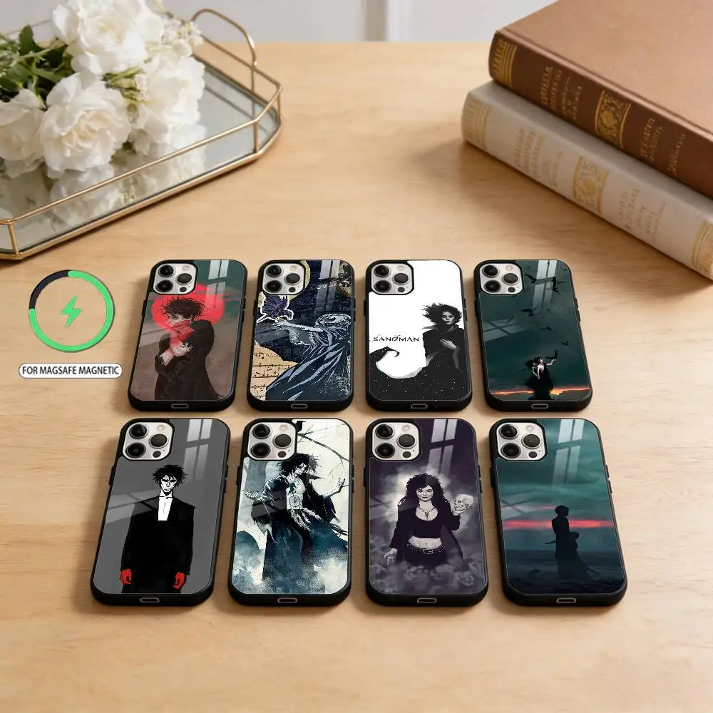 

Чехол для телефона S-sweet-dream-Sandman для iPhone17,16,15,14,13,12,11 Plus, Pro Max, магнитный для беспроводной зарядки Magsafe