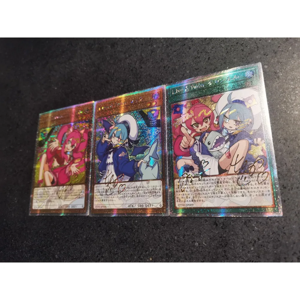 DIY Yu-Gi-Oh! Fuzichoco Live Twin Lil-la Ki-sikil Evil Twins Ki-sikil Lil-la Anime Peripheral Game Collection Card Holiday Gift