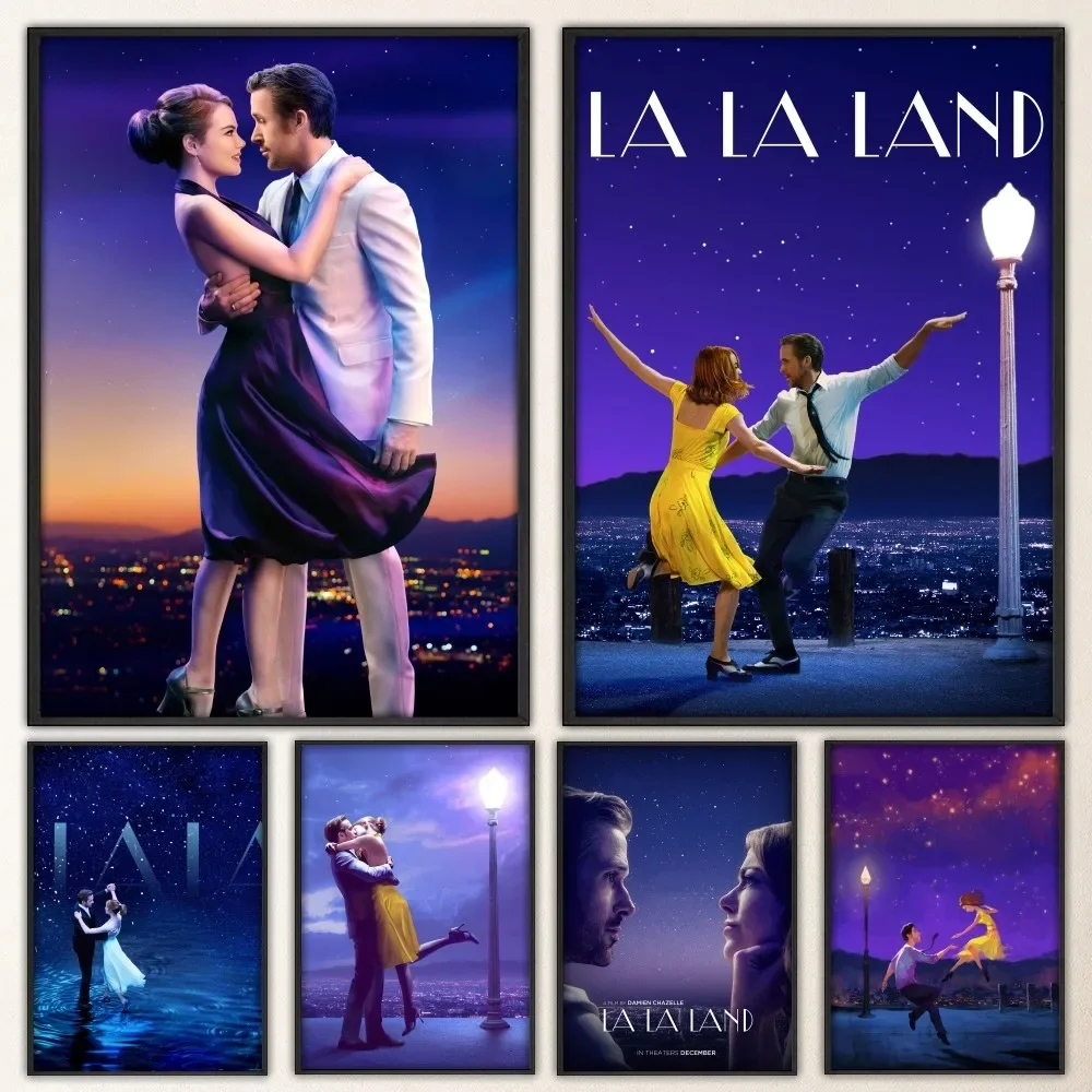 La La Land Movie Poster Prints Poster Wall Painting Bedroom Living Room Wall Bar Restaurant Sticker Large