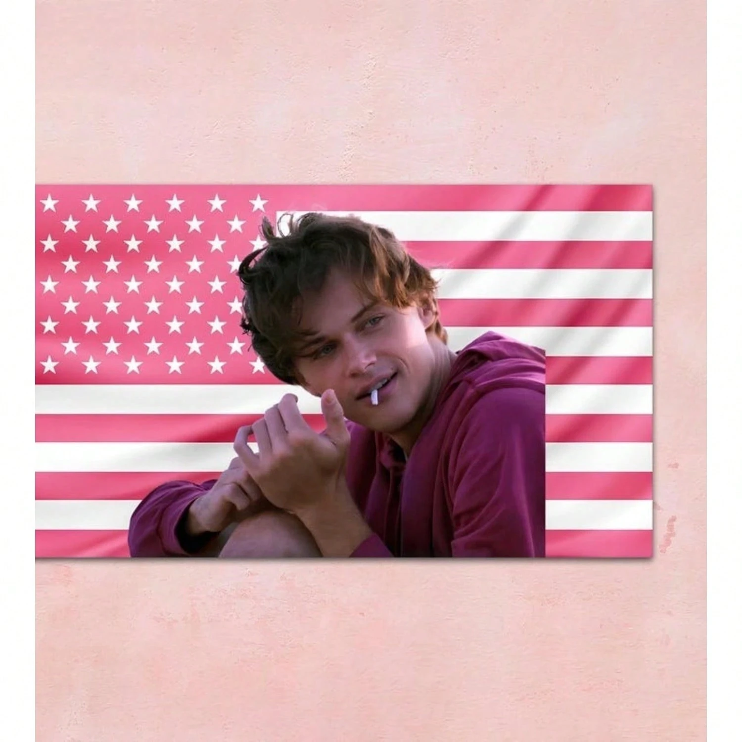 Bandera de humo de Conrad Fisher, tapiz bonito que vuestra el verano, pancarta estética para dormitorio, arte de fan de Moody Bad Boy, decoración de pared TSITP Conrad