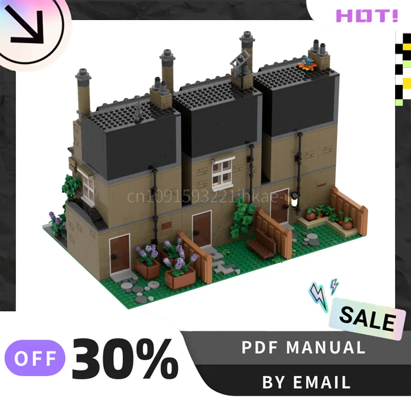 [3717 ชิ้น] ชุดตัวต่อสร้างบ้านแบบมีระเบียง ชุดตัวต่อสร้างสรรค์ STEM ของเล่นเสริมพัฒนาการ DIY ชุดแบบจำลองก่อสร้าง ของขวัญวันเกิด