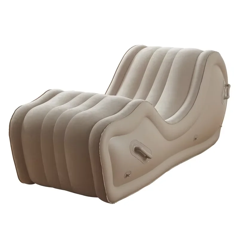 

Built in Pump Inflatable Sofa Bed Double Lounges Chaise Living Room Furniture Folding Relaxing Chair Home Silicone Sofa