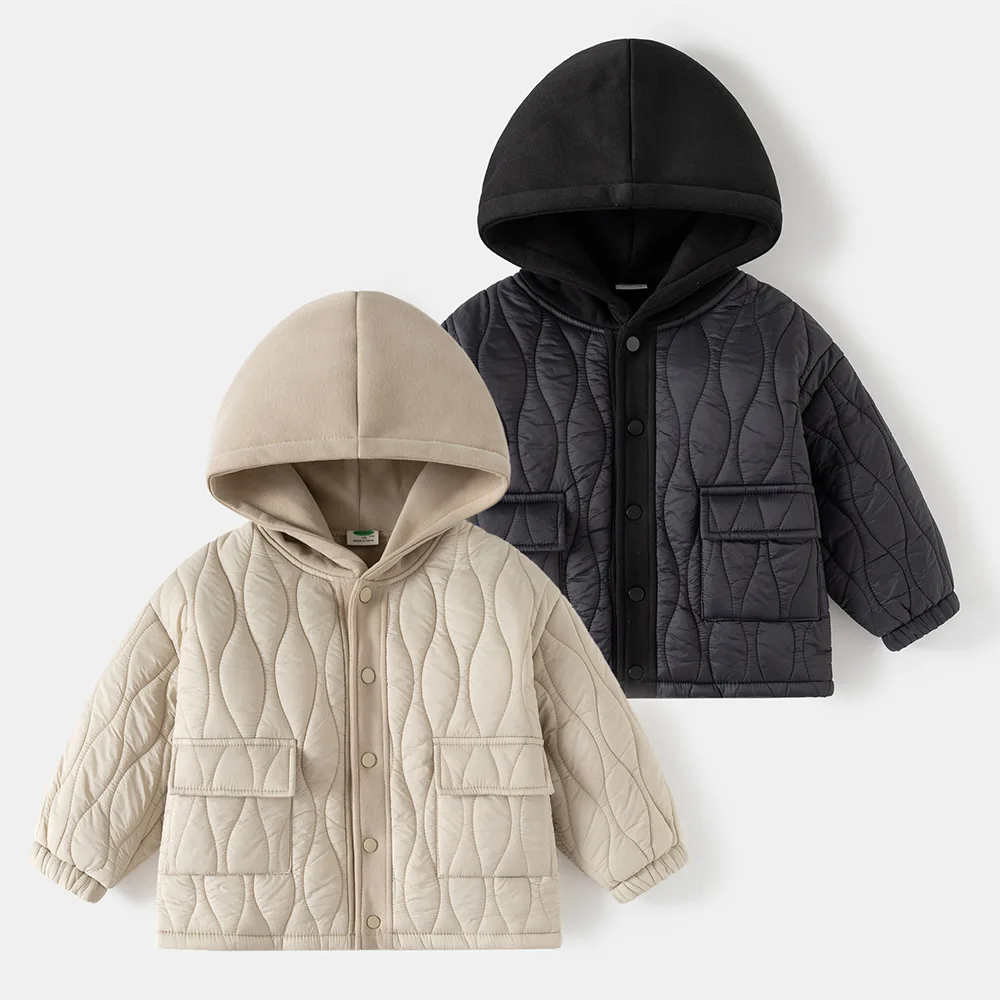

Boys Down Coats Winter 2025 Children Thick Hoodies Jackets For Baby Clothes Tops Kids Warm Outerwear Casual Cotton Outdoors 8Y