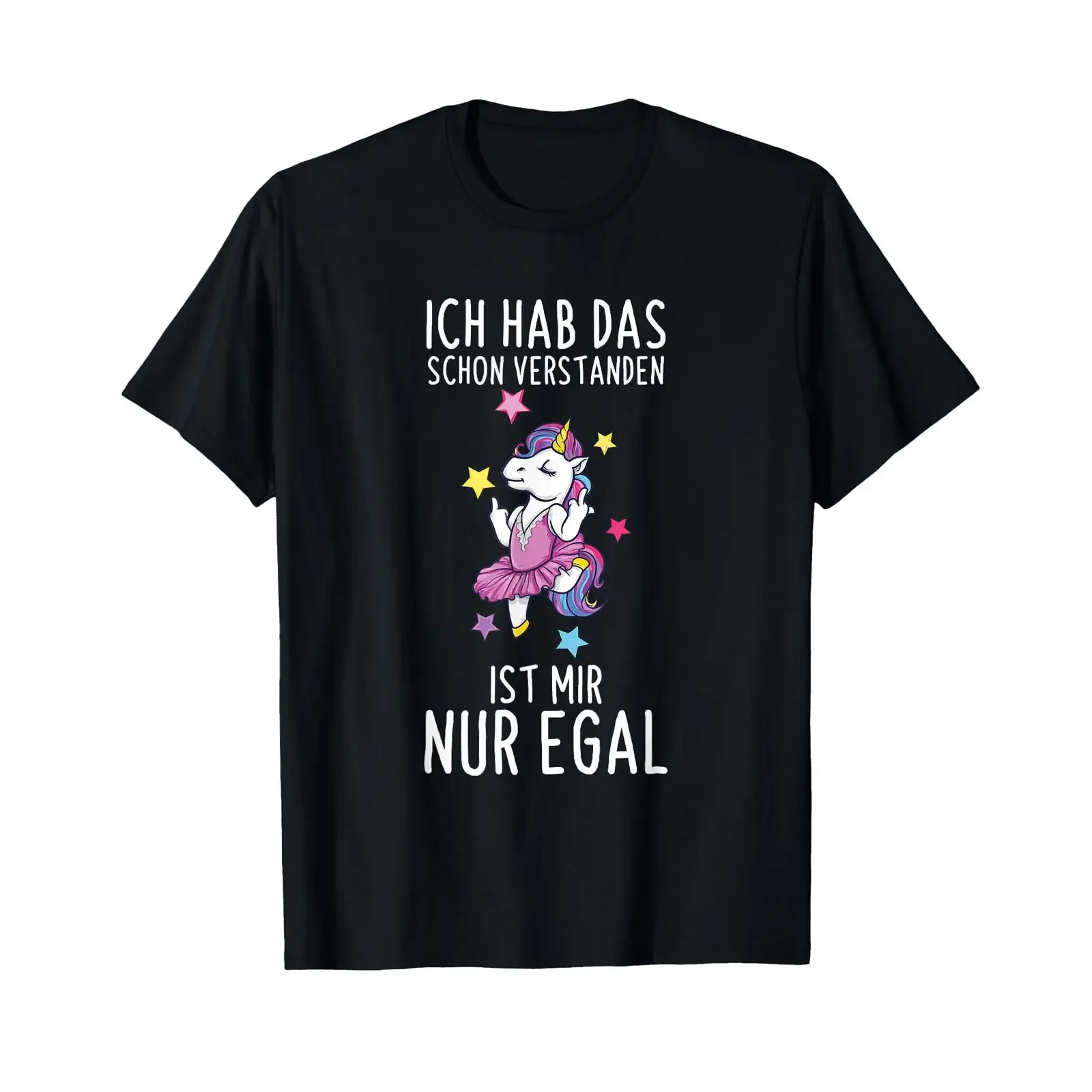 I already understand that just don't care Unicorn slogan T shirt vintage Washed Soft homme designer clothes