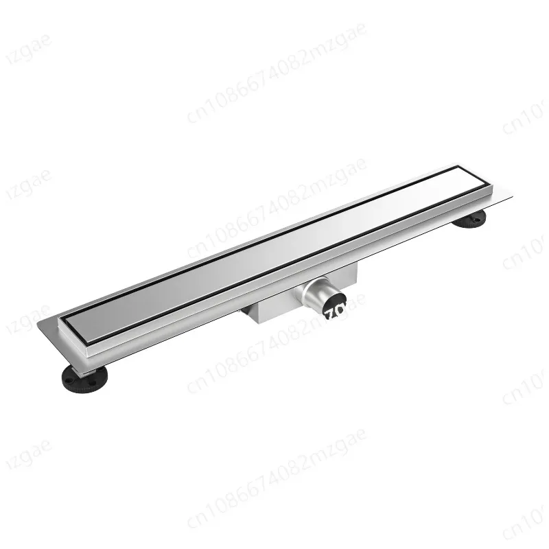 304 Stainless Steel Floor Drain, Invisible Recessed Linear Design, Modern Bathroom Shower Channel Drain