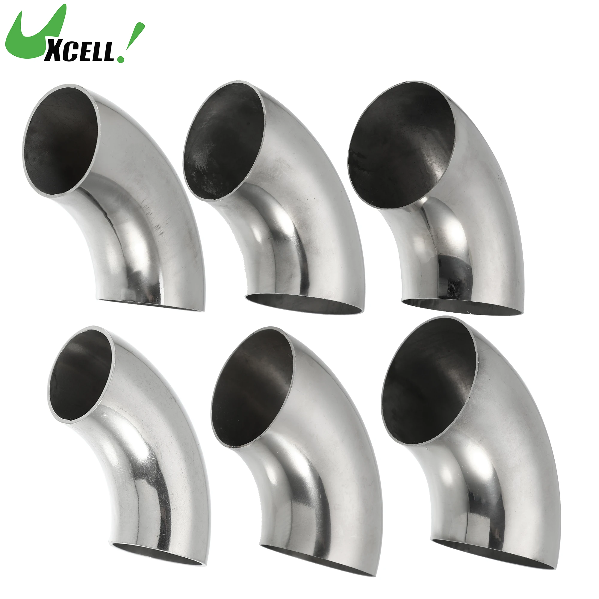 

UXCELL OD 25 38 45 51 57 63 70 76 114mm 90 Degree Mandrel Bend Elbow SS304 Stainless Steel Bend Tube Exhaust Elbow Pipe