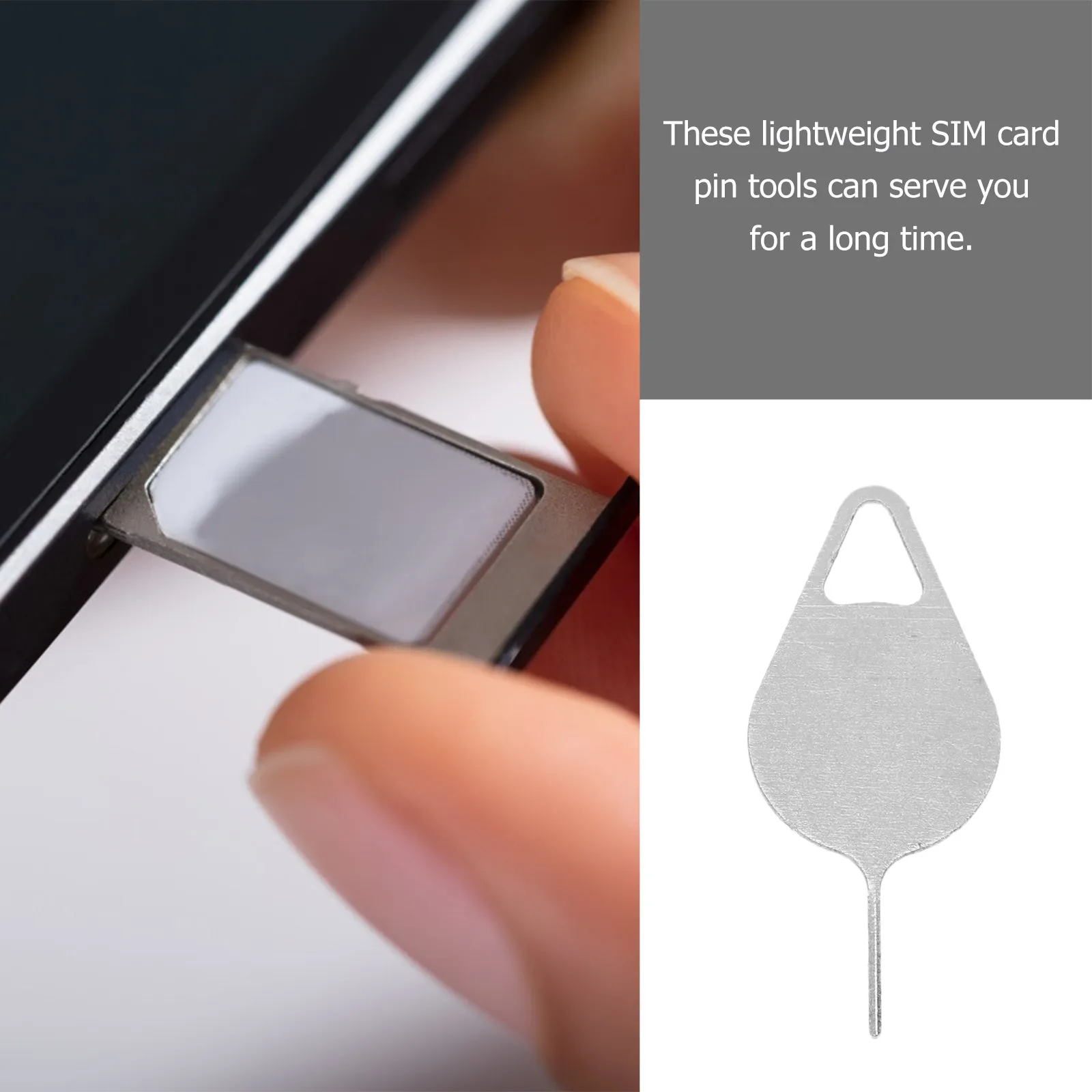 100Pcs Sim Eject Tools Steel Removal Pins Lightweight Openers Removers for Cellphones Tablets Convenient Use