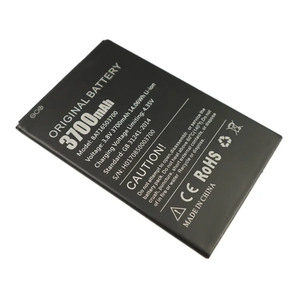 New BAT16503700 Phone Battery For Doogee X7 / X7 Pro X7S 3700mAh Replacement Rechargeable Li-ion Batteries Bateria