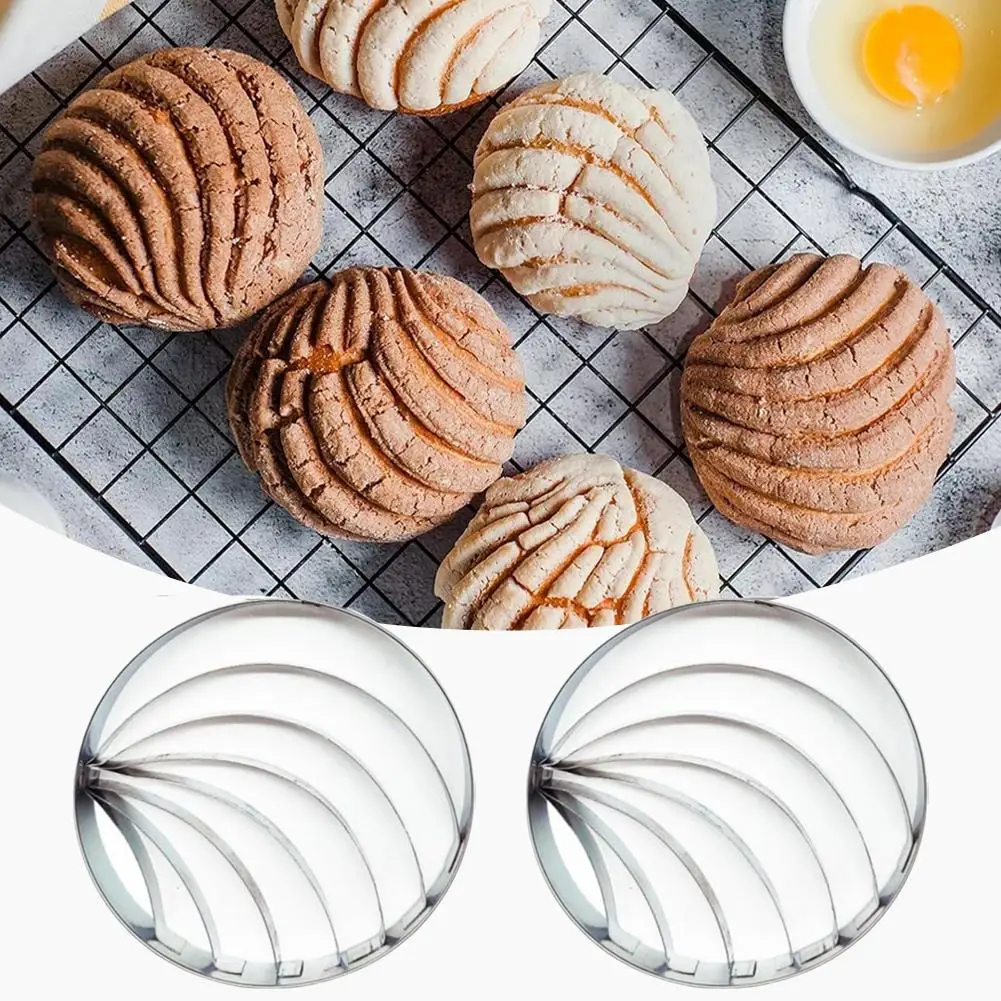 Concha Cutter Mexican Bread Mold 4.1in With 5pc Pig Material Pig Animal Baking Stainless Shaped Tool Mexican Steel Cutter C W7e6