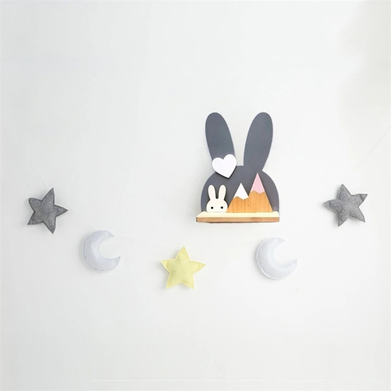 Baby Photography Props Felt Moon and Star Set Posing Props Shower Party Decors top quality