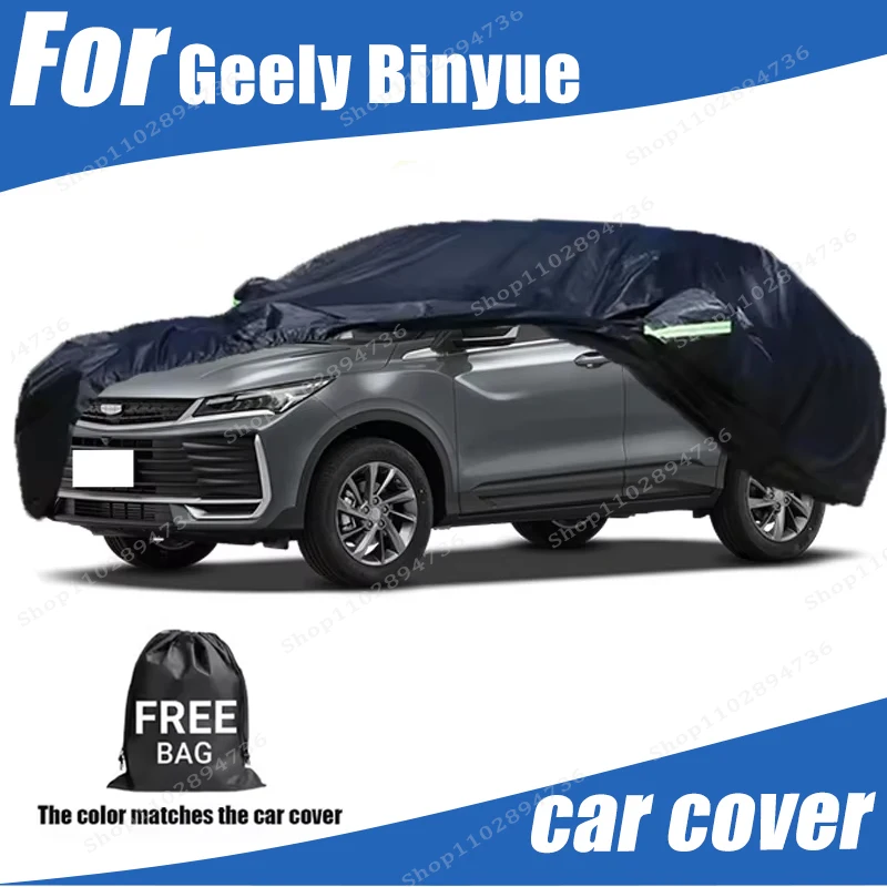 

For Geely Binyue All-Season Car Cover Waterproof Dustproof UV Proof Snowproof Scratch Resistant Full Protection Car Accessories