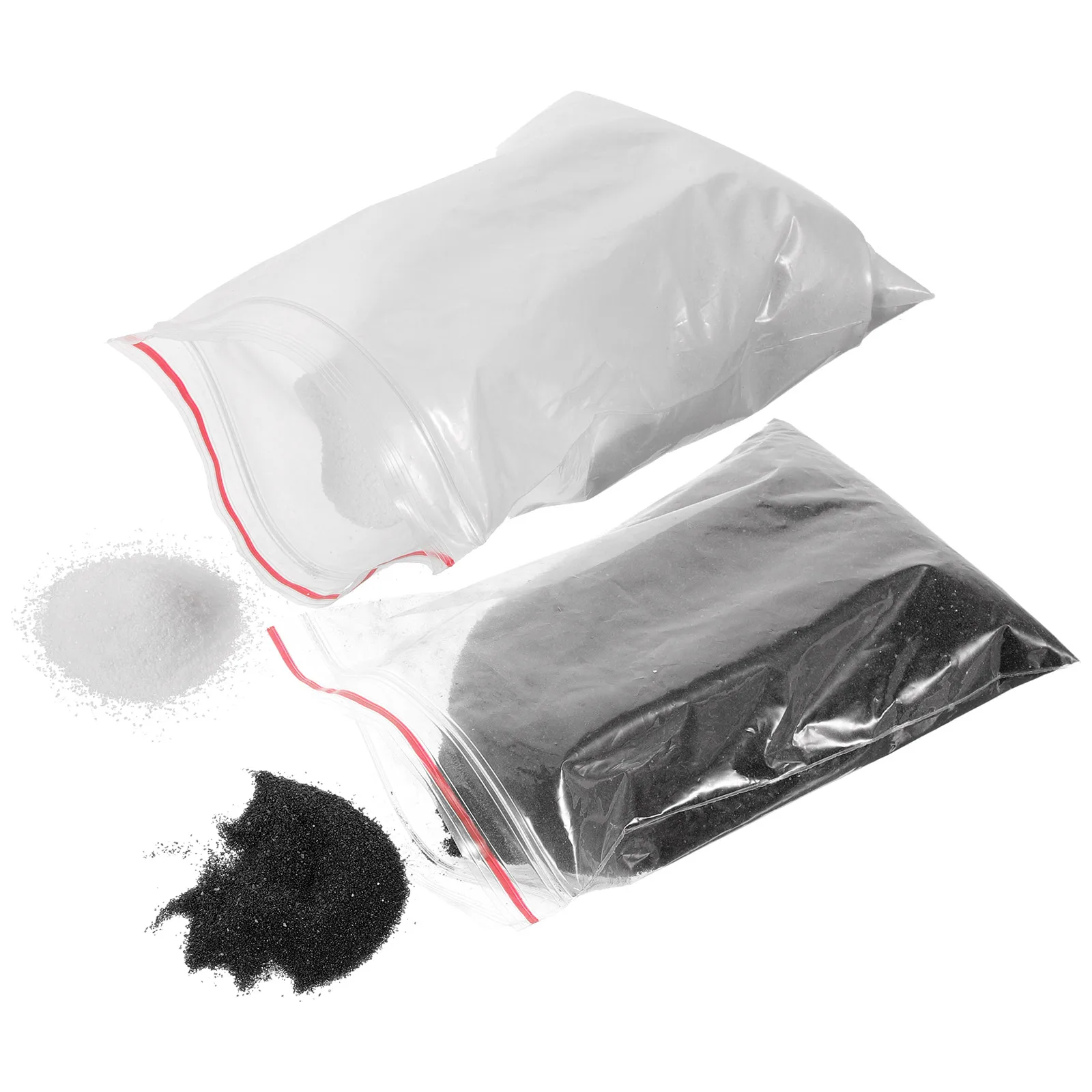 

2 Bags Black Quartz Sand Accessories for Diy Sand Sandbox Zen Garden Refill Filler Diy Craft Material Toy Tools