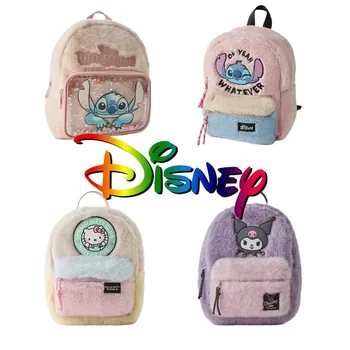 Disney Hello Kitty Tornister Plecak z kreskówek Wszechstronne dzieci Piękne dzieci w wieku przedszkolnym Prezent szkolny Plecak Kuromi Stitch