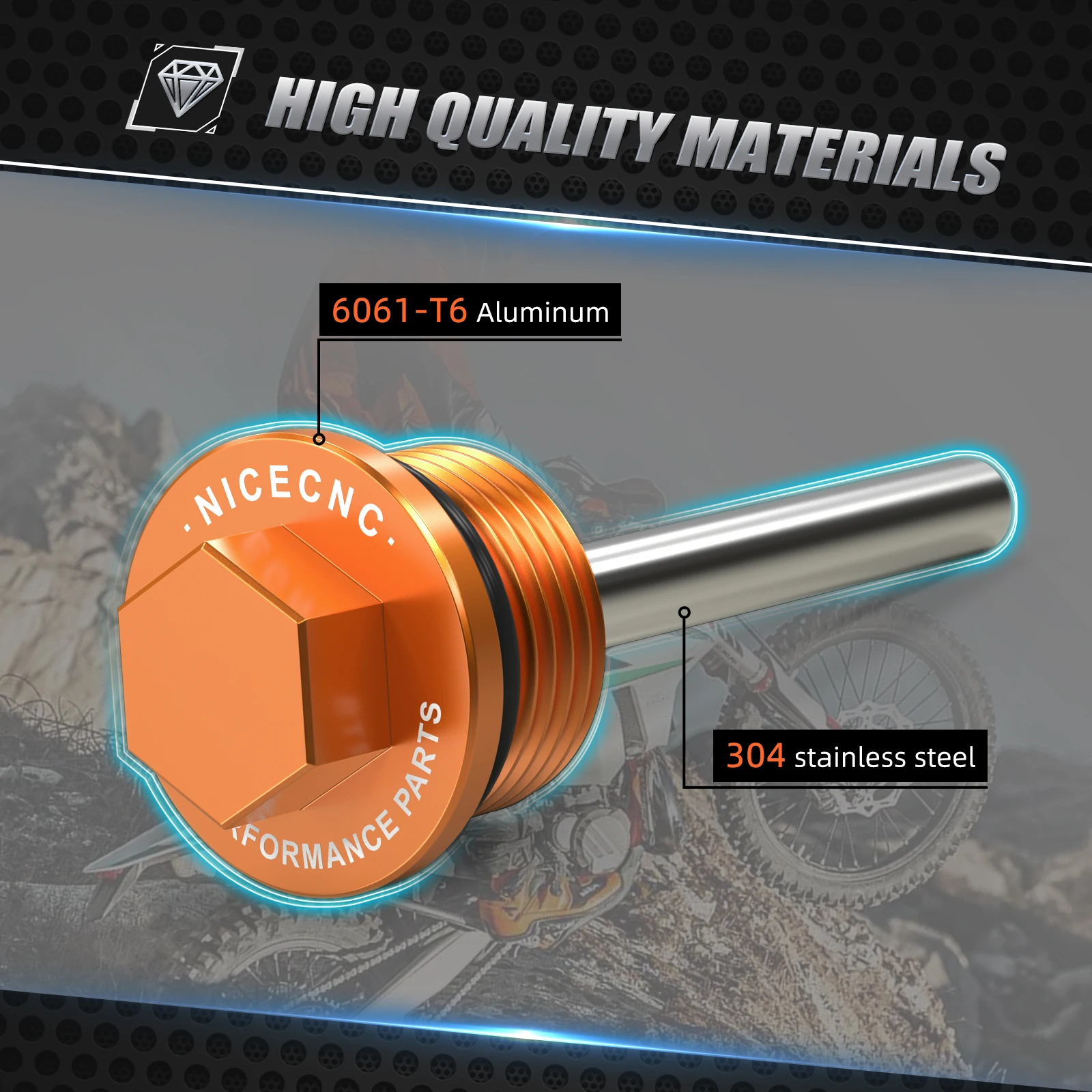 Per KTM 690 Enduro R SMC R 2008-2023 Tappo di scarico olio magnetico Husqvarna 701 Enduro Supermoto VITPILEN SVARTPILEN GasGas 700 SM ES