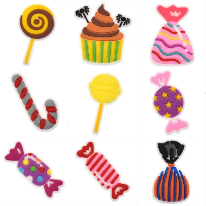 10 Pcs Children Candy Lollipop Festival DIY Shoes Accessories Cute Gifts Wholesale Large In Stock