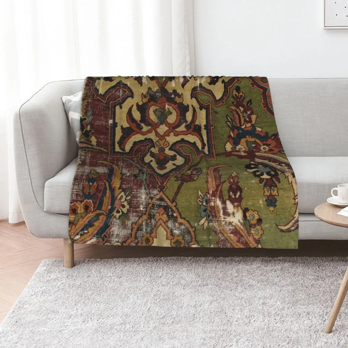 Antique Kilim 13 Throw Blanket sofa bed Soft Luxury Throw Luxury Giant Sofa Personalized Gift Blankets