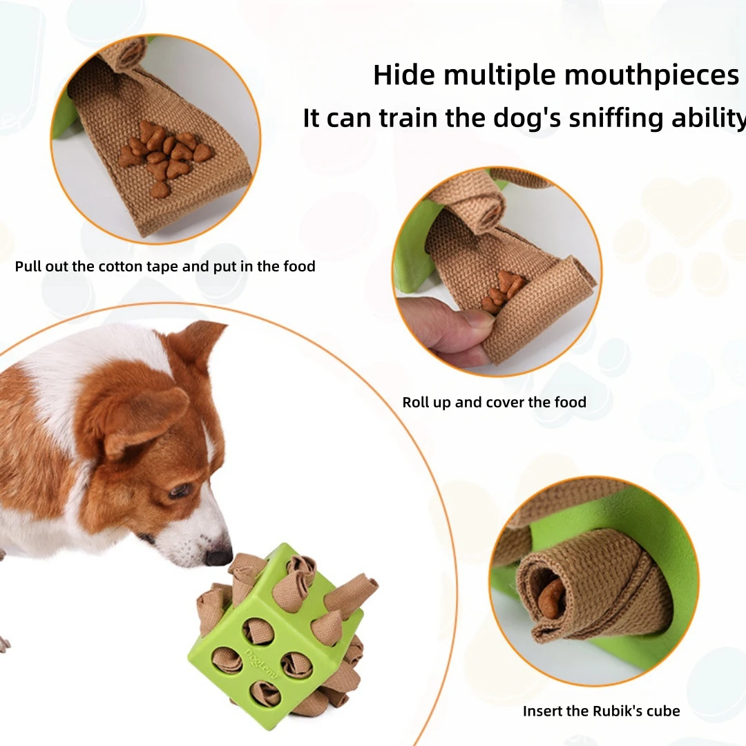 Pet Rubik's Cube Teeth-Resistant Puzzle Pet Relief Interactive Toy