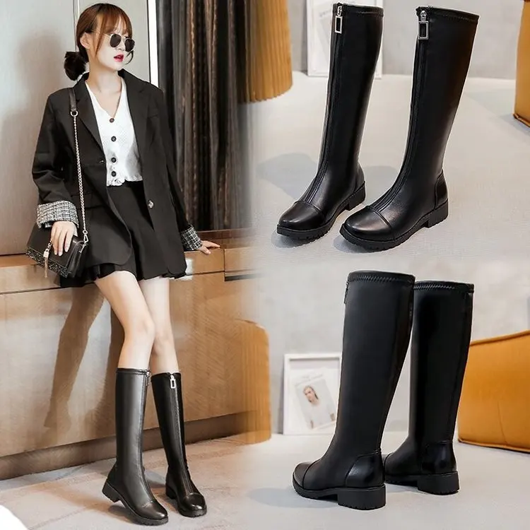 Women Shoes Winter Women Boots Fashion Waterproof Snow Boots Thigh High Boots Warm Fleece Suede Platform Boots Zapatillas Mujer