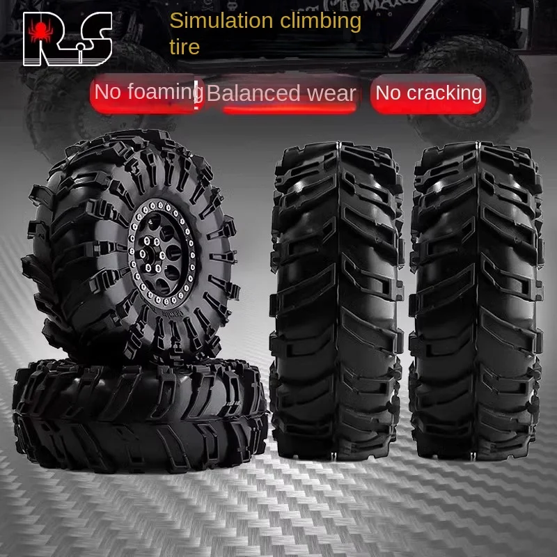 

2.2-inch Climbing Car Tire Hellhound Tire for 1/10 RC Crawler Car AXIAL SCX10 II 90046 Jeep Chevrolet K10 DIY Accessaries