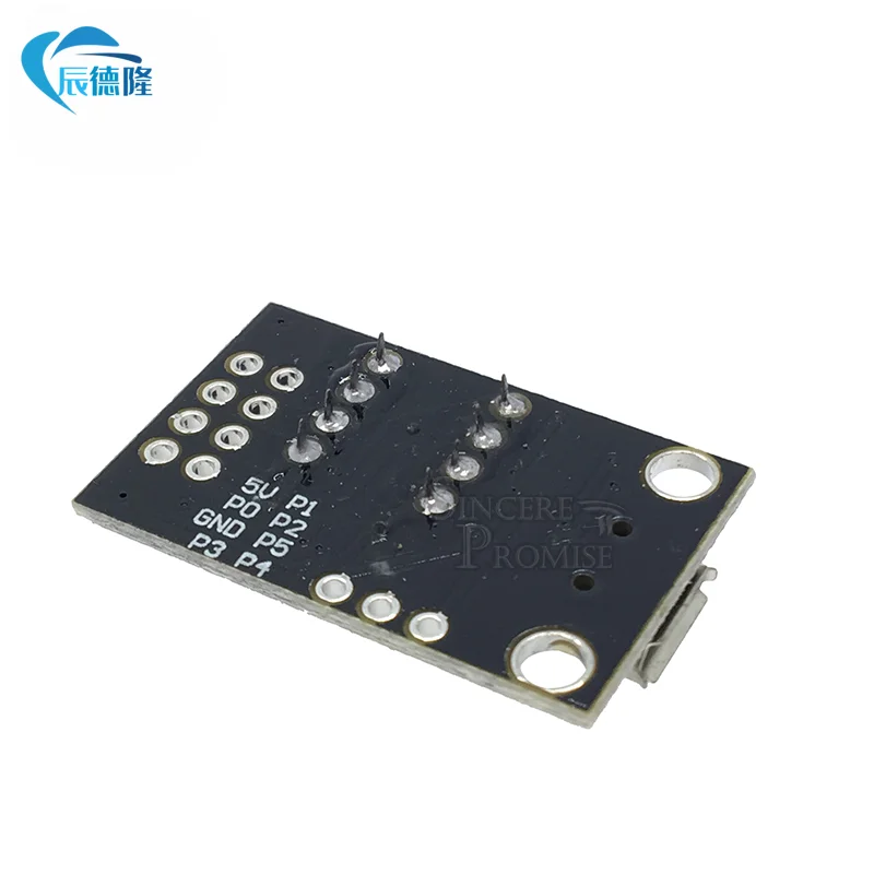 Pluggable Attiny Development Board Voor Attiny13a/Attiny25/Attiny45/Attiny85 Programmering Editor Micro Usb Power Connector