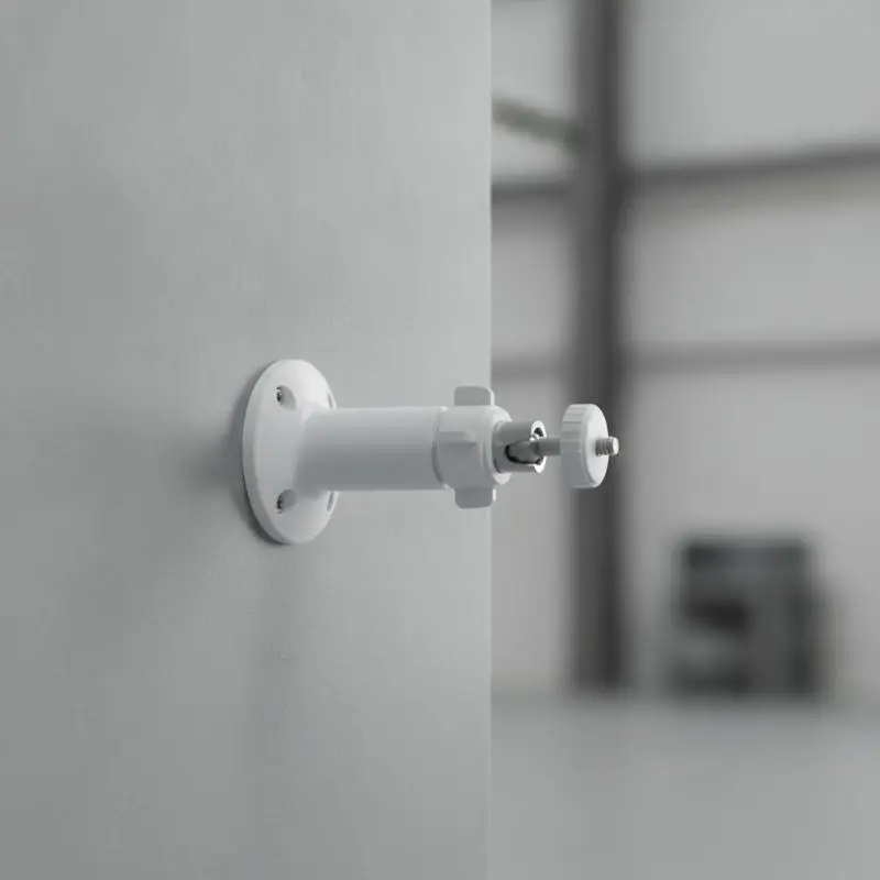 Durable White Security Camera Mount Bracket 360 Degree Adjustable Swivel For Indoor Outdoor Home Surveillance Use