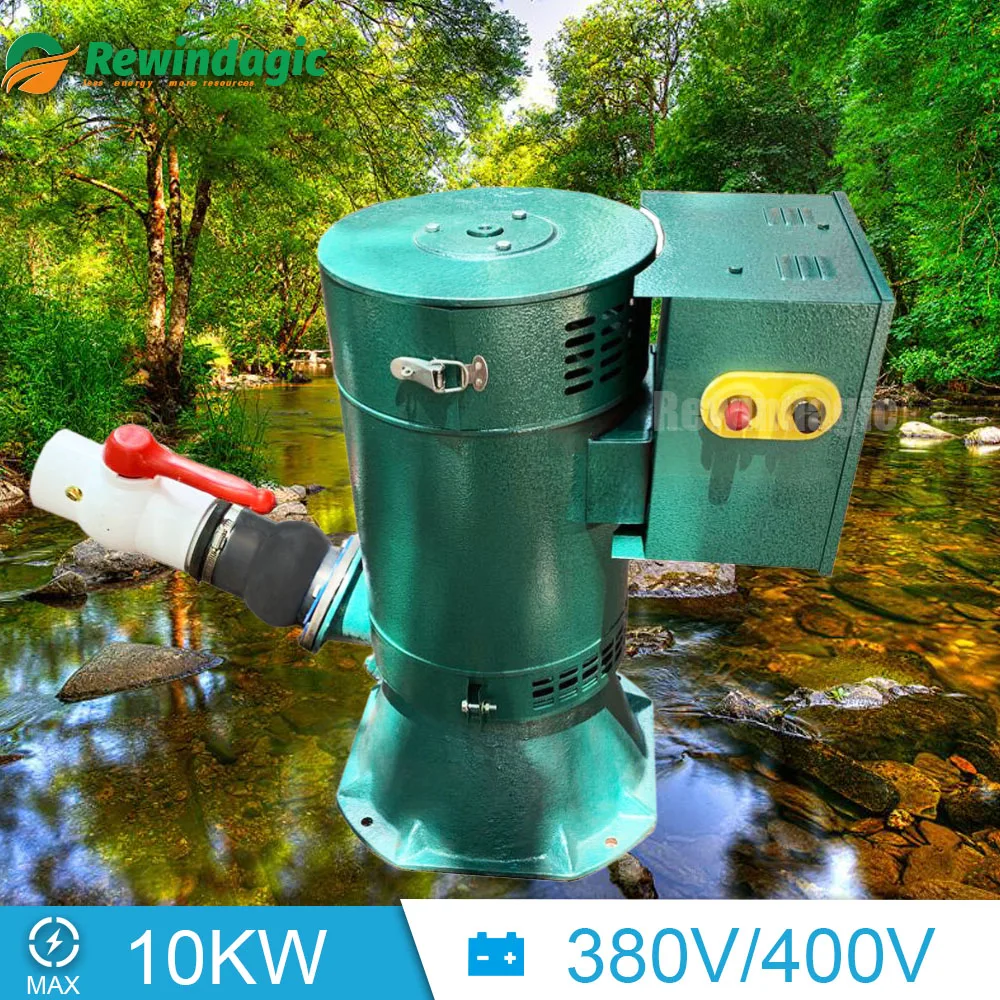 

China Factory 10KW 380V 400V Micro Hydraulic Turbine Generator Water Electromagnet Full Copper Core High Power Household