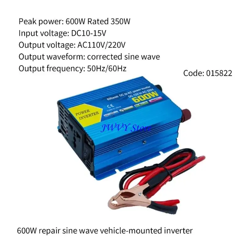 

573A Emergency Power Inverters 12VDC to 110V 220V Modified Sines with Multiple Safety Protections for Household Backup Durin