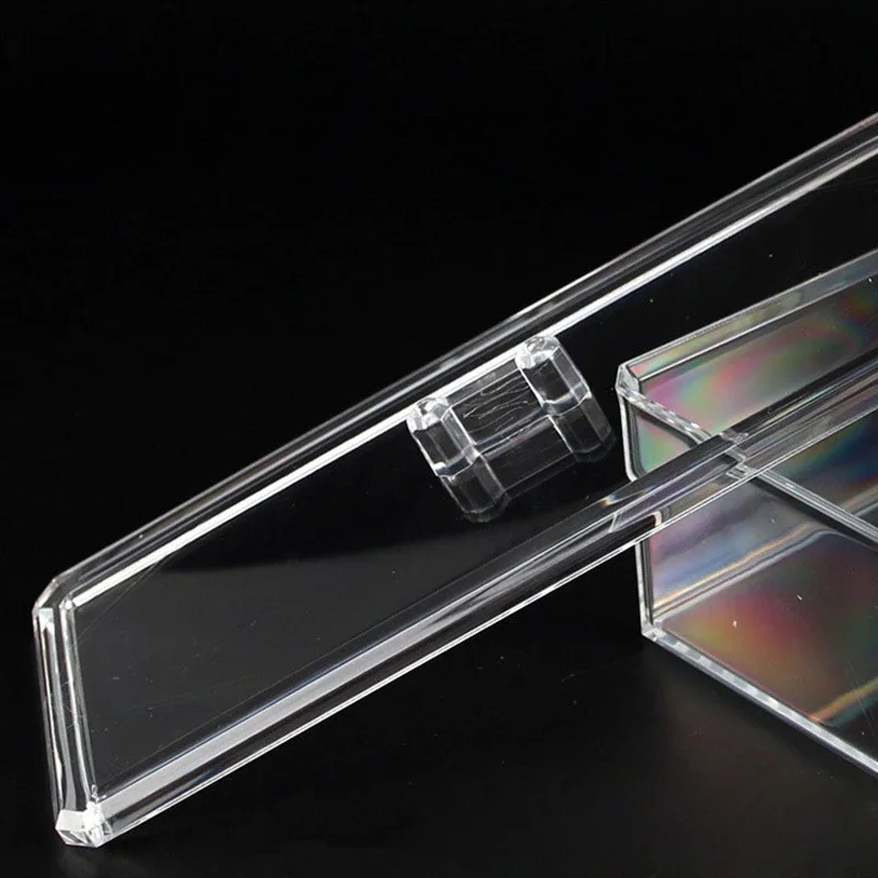 Rectangle Home Clear Storage Transparent Display Organize Cosmetic Makeup Make Up Cotton Swab Acrylic Box