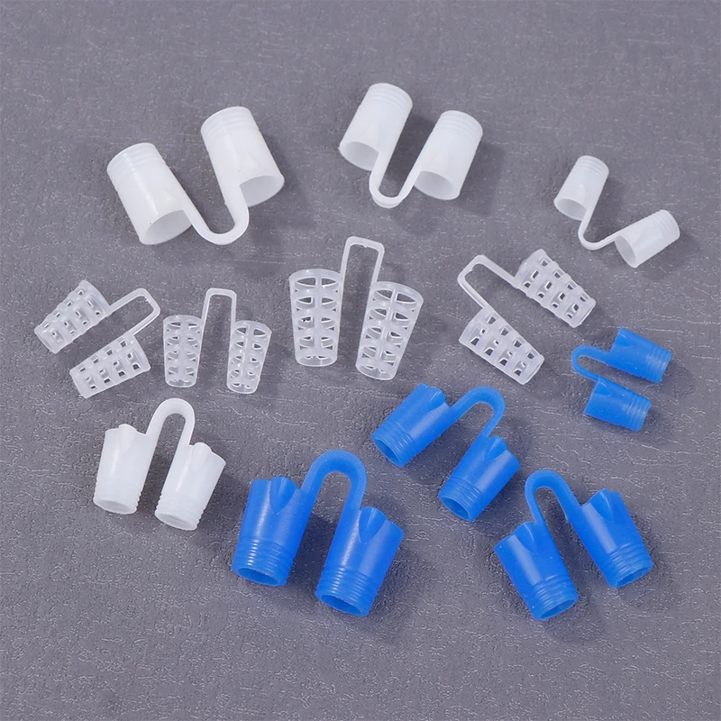 

Новинка, 4/8 шт., силиконовые расширители носа против храпа, апноэ, зажим для носа, устройство для дыхания носа