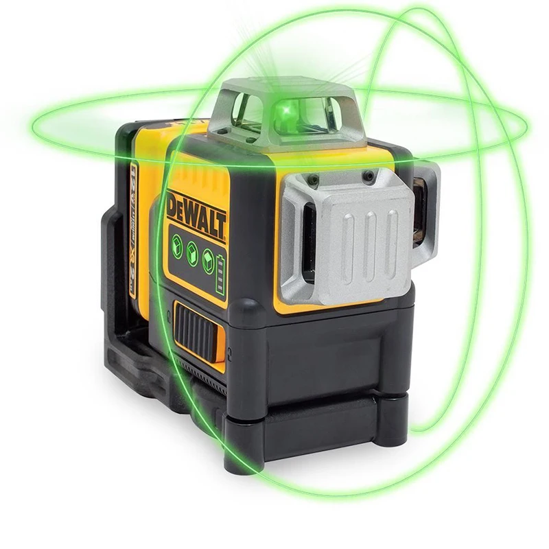 DEWALT-Nível Laser Verde com Bateria, DW089LG, 12 Linhas