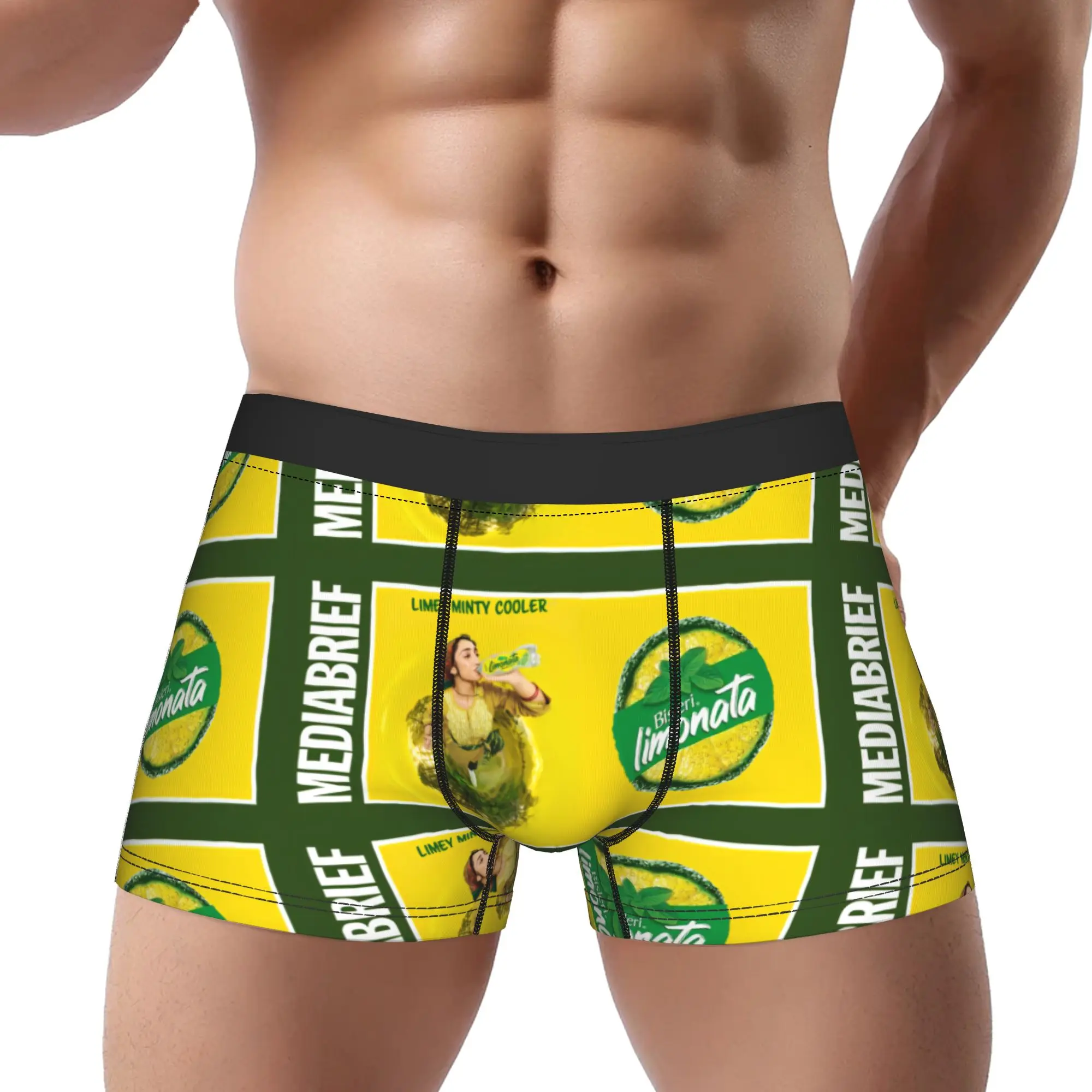 

Трусы-боксеры bBisleri Limonata Limey Minty Cooler, мужские трусы, удобные шорты, боксеры-брифы