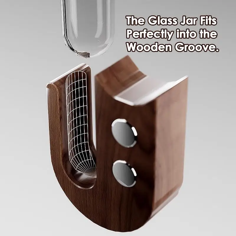 مزهرية صغيرة لخفق القطط الزجاجي لجامع شعيرات القطط ومزهرية مزخرفة من الزجاج الشفاف ومزهرية شعيرات القطط ومغناطيس الثلاجة