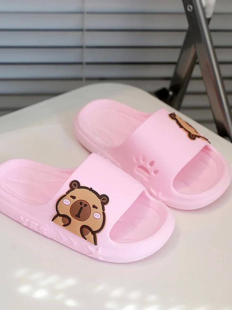 صيف جديد للأطفال إيفا أحذية لطيف كابيبارا نمط الاطفال النعال المفتوحة تو أحذية الشاطئ مريحة أحذية المنزل