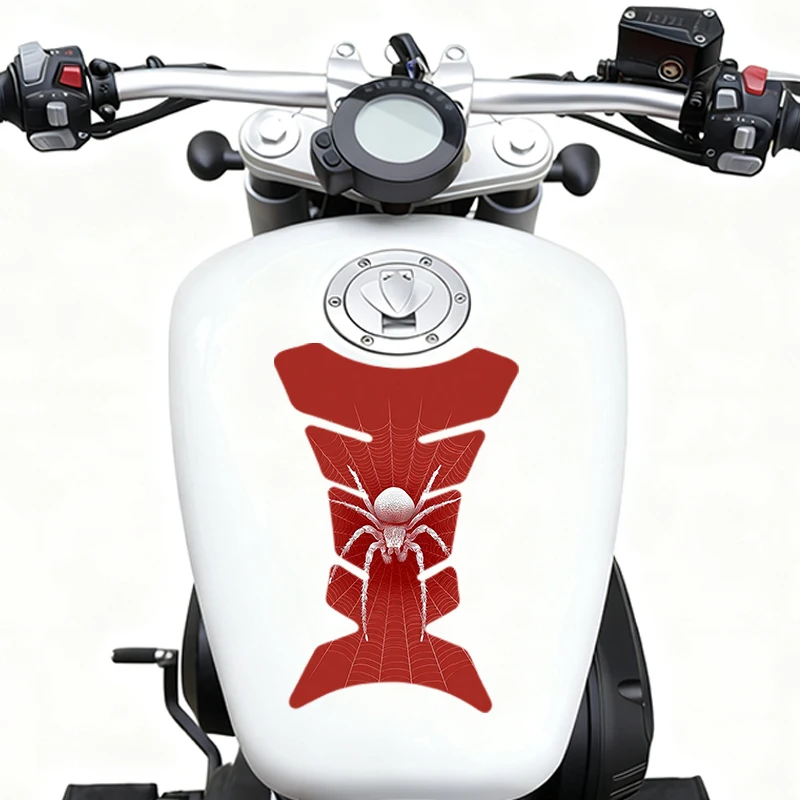 

2 pieces per set motorcycle fuel tank sticker Spider Web Anti-scratch film material protection sticker vinyl