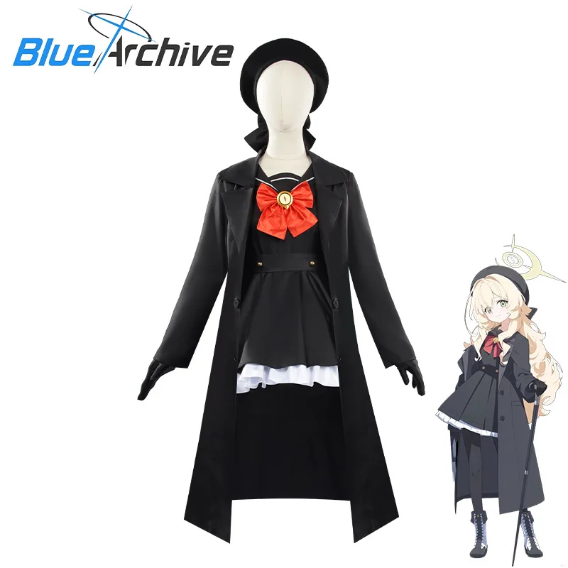 

New Game Blue File Smiling Professor Squinting Eyes Cosplay Clothes Anime Clothing