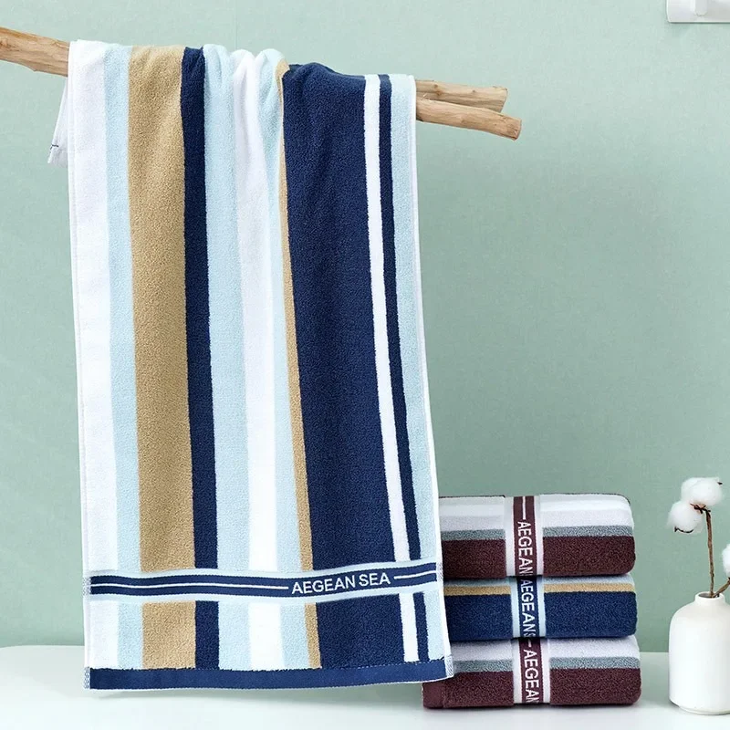 Large Size Cotton Towels for Household Use Soft Absorbent and Lint Resistant Hotel Bathing Adult Men and Women All Cotton Towels