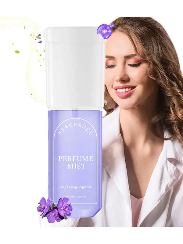 Violettes Parfüm, anhaltender Duft, 100 ml, langanhaltendes violettes Körperparfümspray, violettes Damenparfüm für ein gesellige