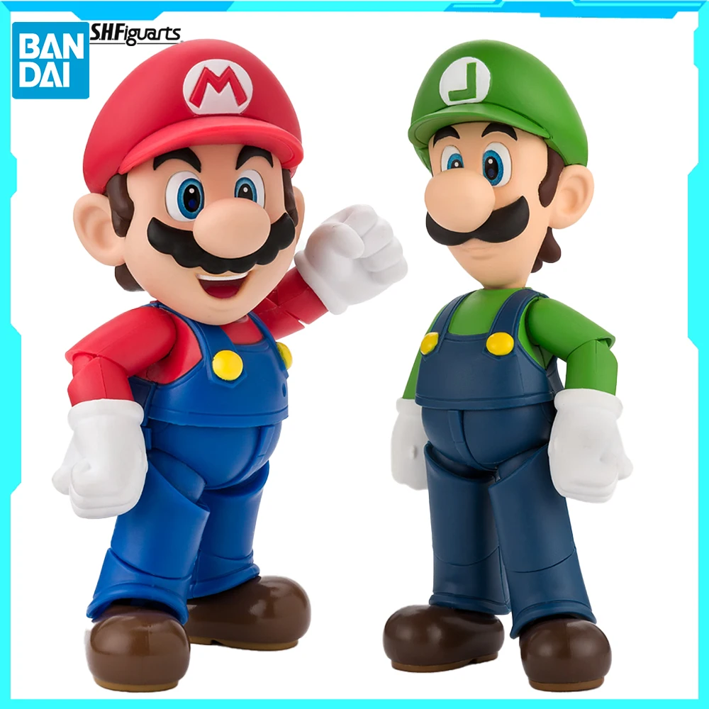 

100% Original in Stock BANDAI SPIRITS S.H.Figuarts Luigi Mario Collection Series Model Cartoon Character Birthday Gift Model