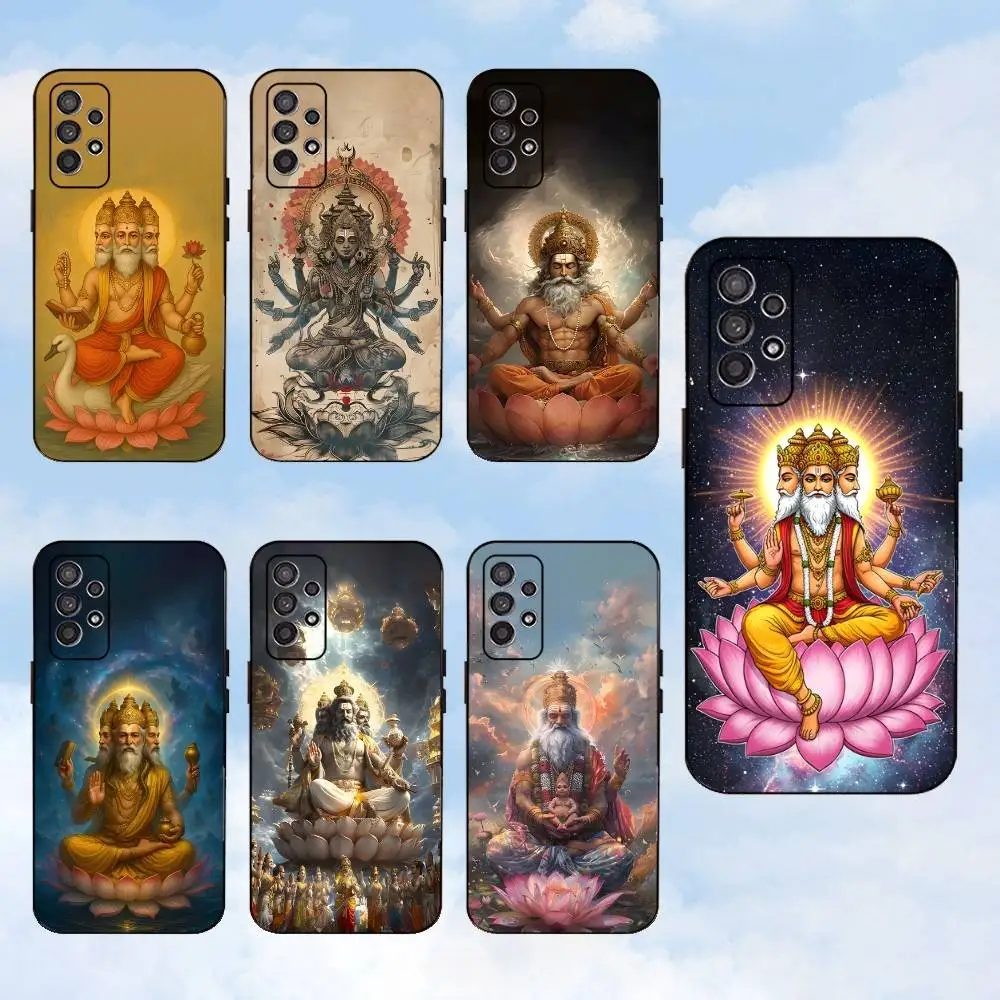 

Brahma God India Phone Case For Samsung S25,S24,S23,S22,S21,S20,S10,Ultra,Plus,Lite,FE,Soft Silicone Black Cover